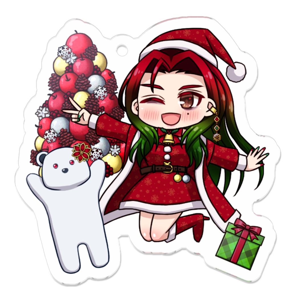 「くずみさん」アクリルキーホルダー［サンタ］