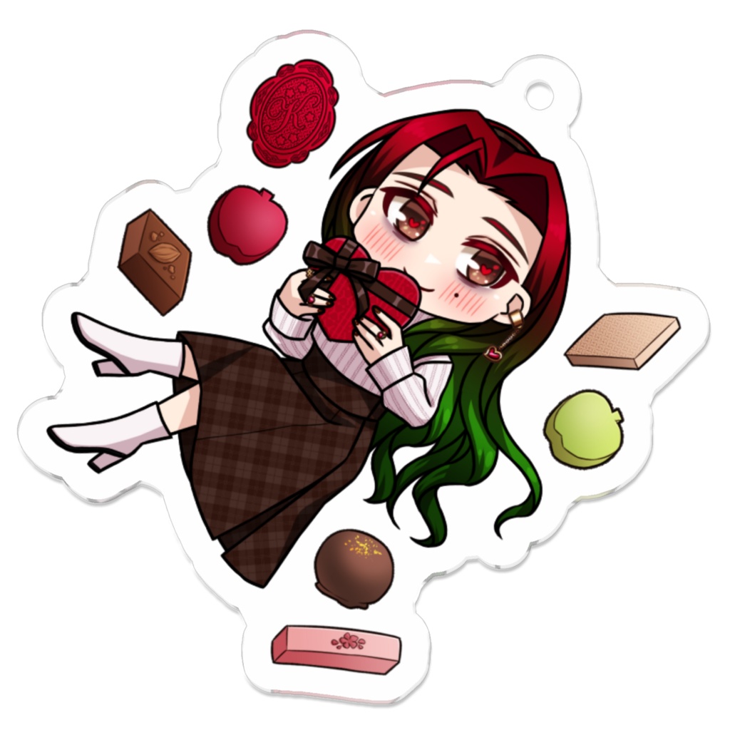 「くずみさん」アクリルキーホルダー［バレンタイン］