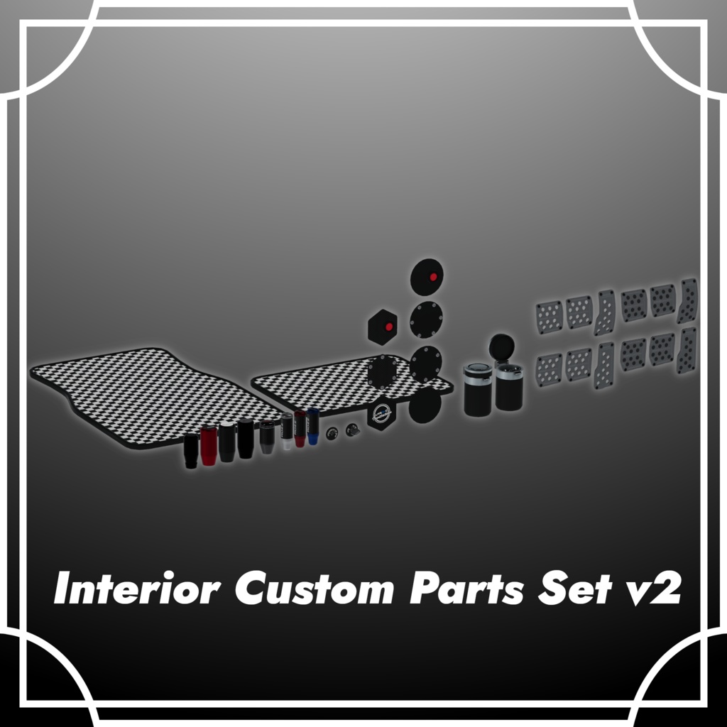 【VRChat想定】インテリアカスタムパーツセット Vol.2