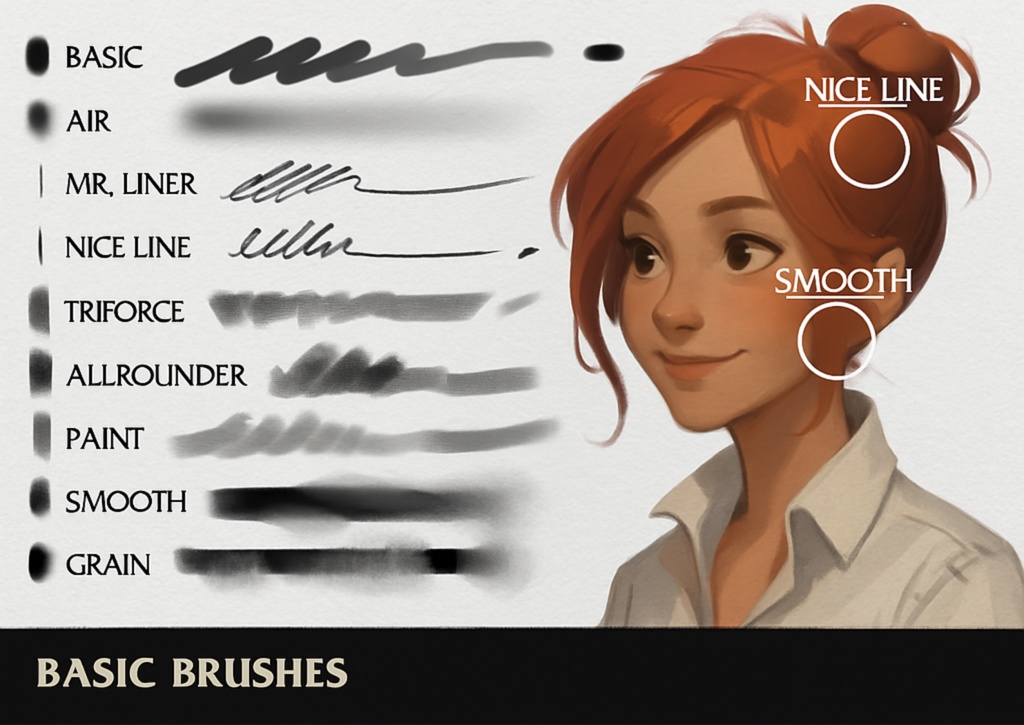 FOUNDATION: Essential Brush Pack for Procreate, Adobe Photoshop & Clip Studio Paint