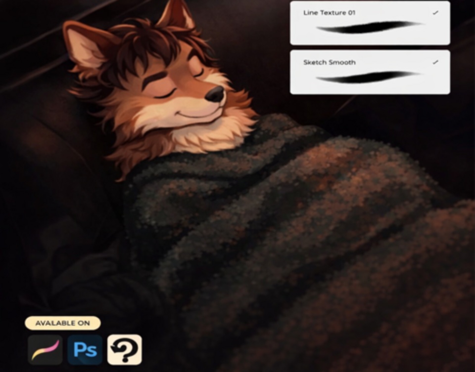 Essential everyday Studio Brushes Procreate, Photoshop & CSP