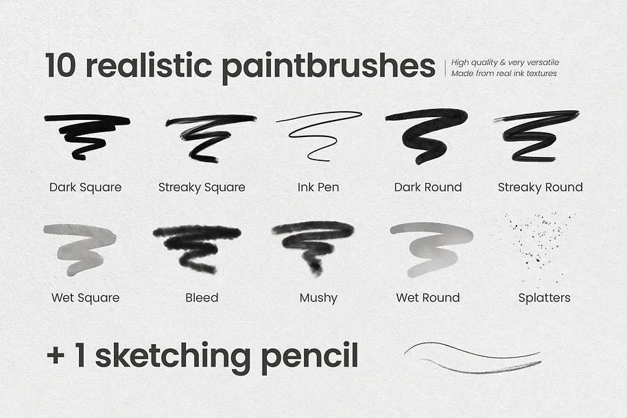 Ultimate Ink Brushes for Procreate