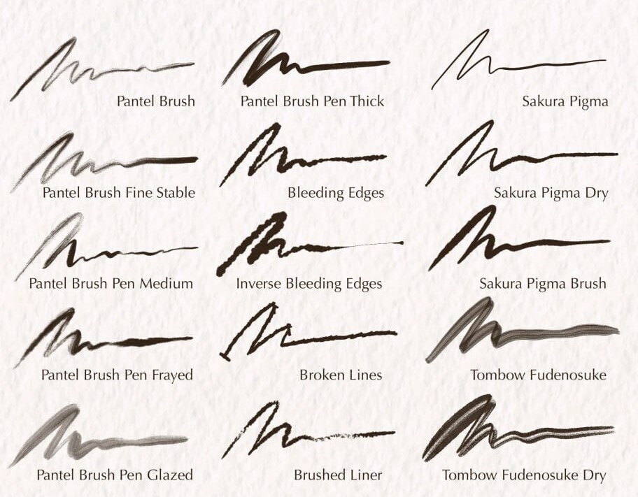 Pen Library for Procreate