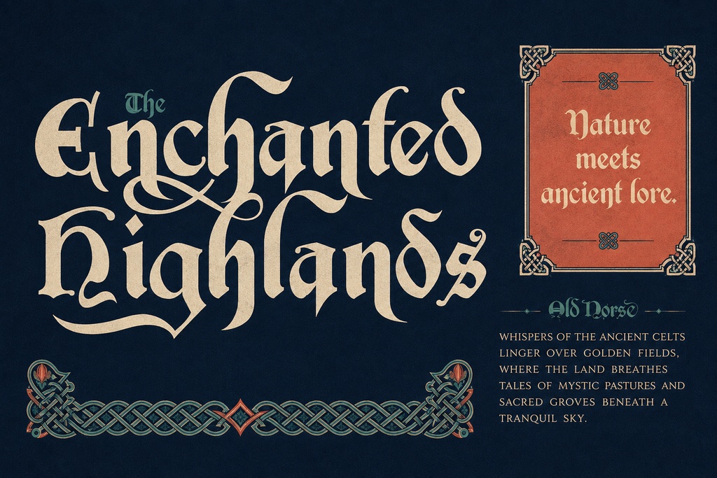 Braewick - ケルト中世ディスプレイフォント