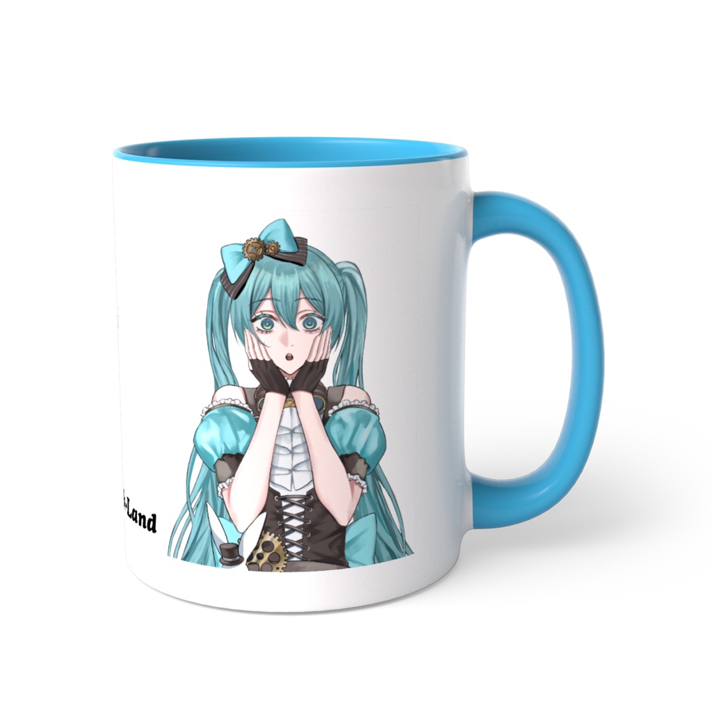 『Tick-Tack-Lock-Work-Land』マグカップ（初音ミク×おもち）
