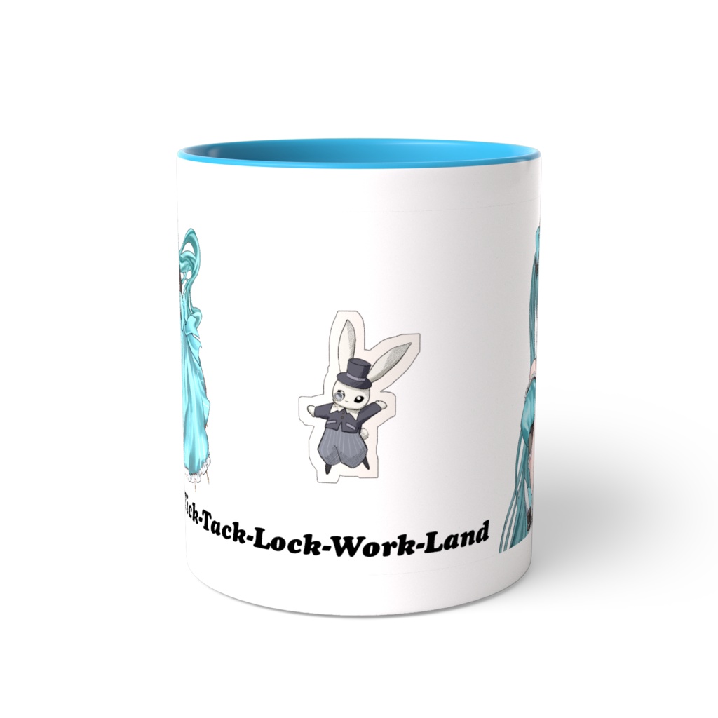 『Tick-Tack-Lock-Work-Land』マグカップ(初音ミク×おもち)