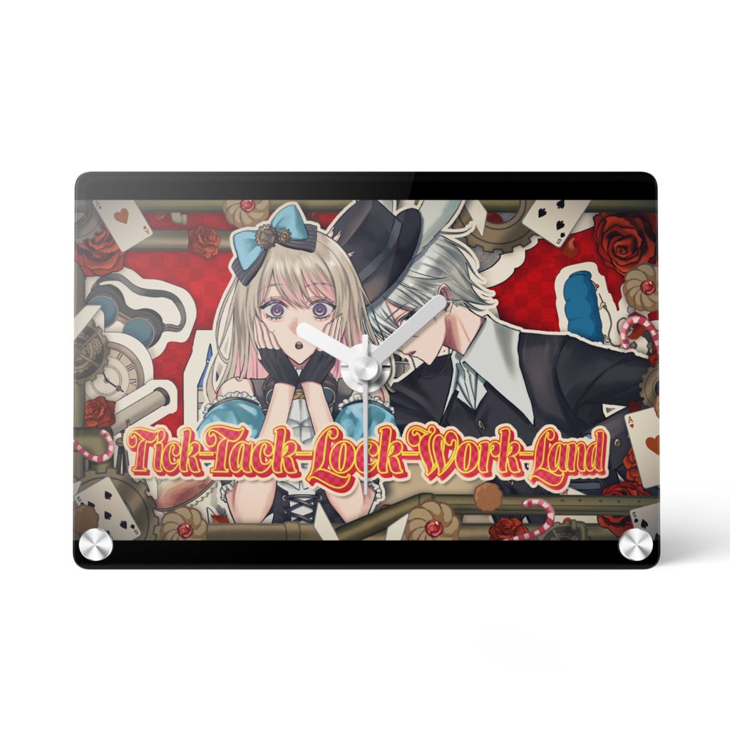 『Tick-Tack-Lock-Work-Land』アクリル時計(全2種)