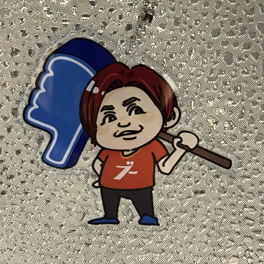 「ハンマーなんちゃん」アクリルキーホルダー　赤髪Ver.