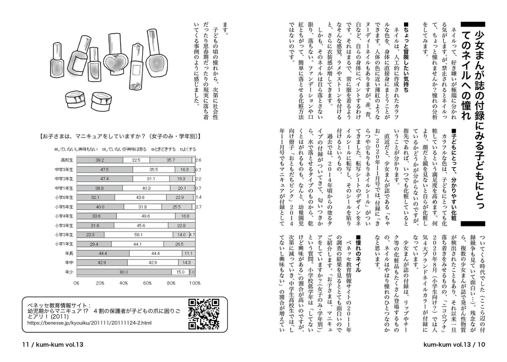 vol.13『ネイル心理本 ~ネイルをしたいと思う気持ち~』