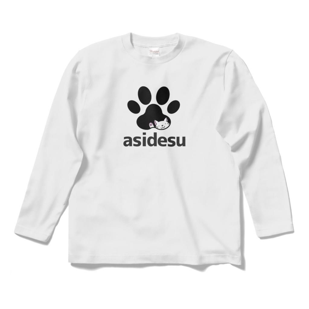 あしですTシャツ白