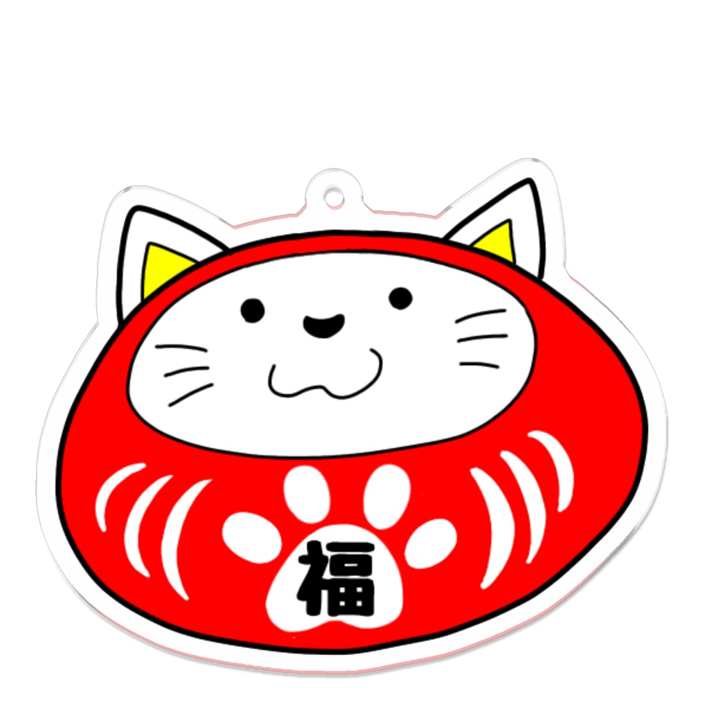 福ねこだるま