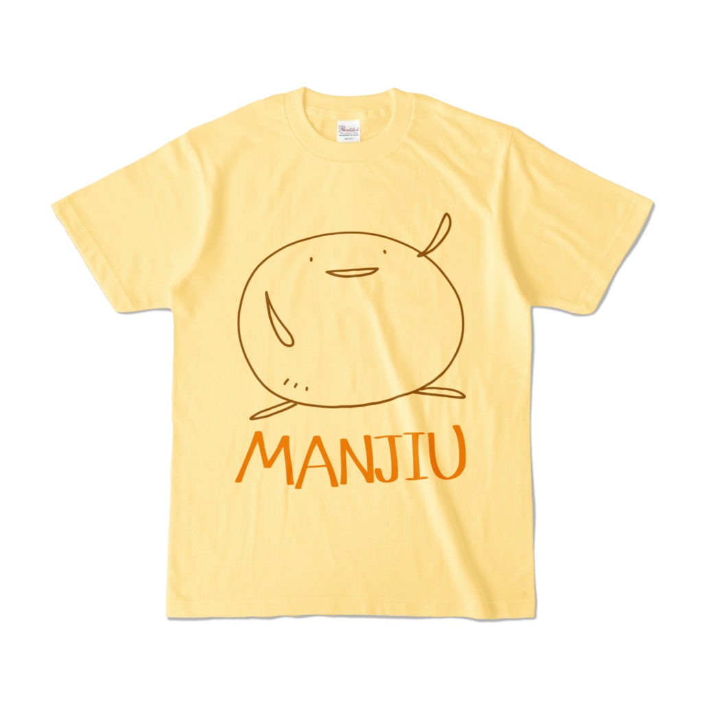 カラーTシャツ - MANJIU（淡黄）
