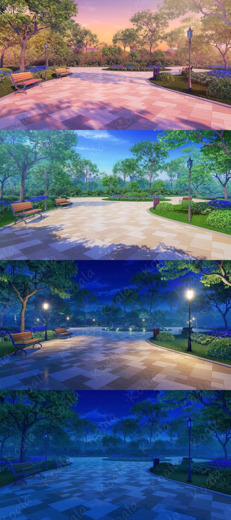 【背景素材】公园