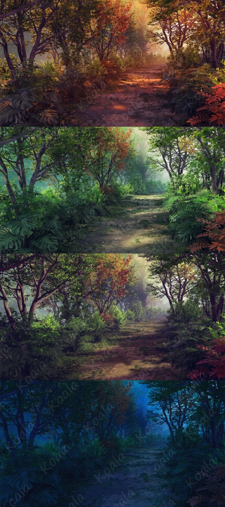 【背景素材】林间