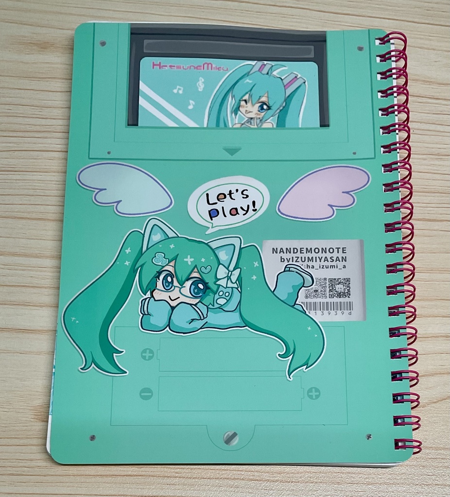 【初音ミク】ゲーム風リングノート