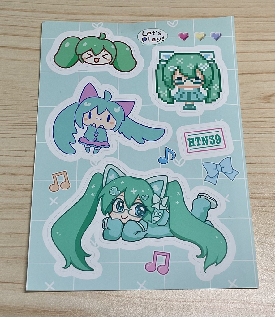 【初音ミク】ゲーム風リングノート