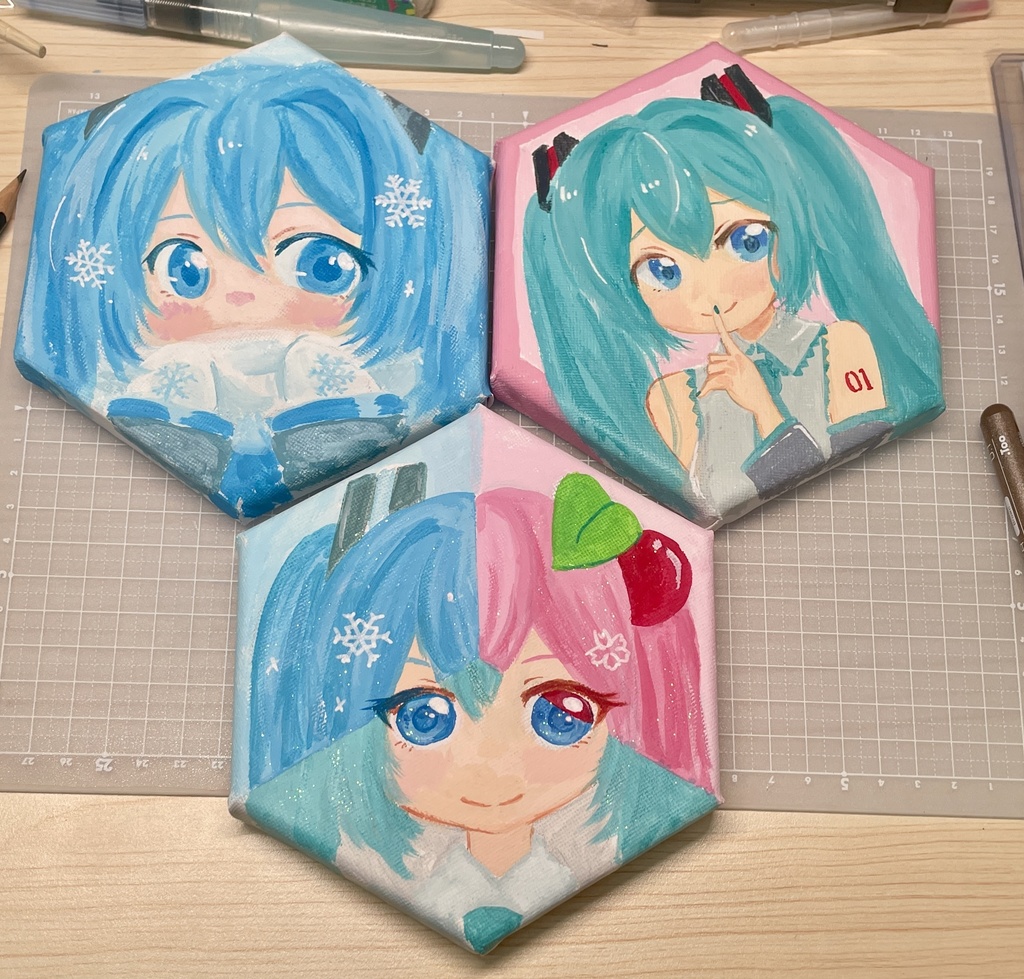 【初音ミク】アクリル原画