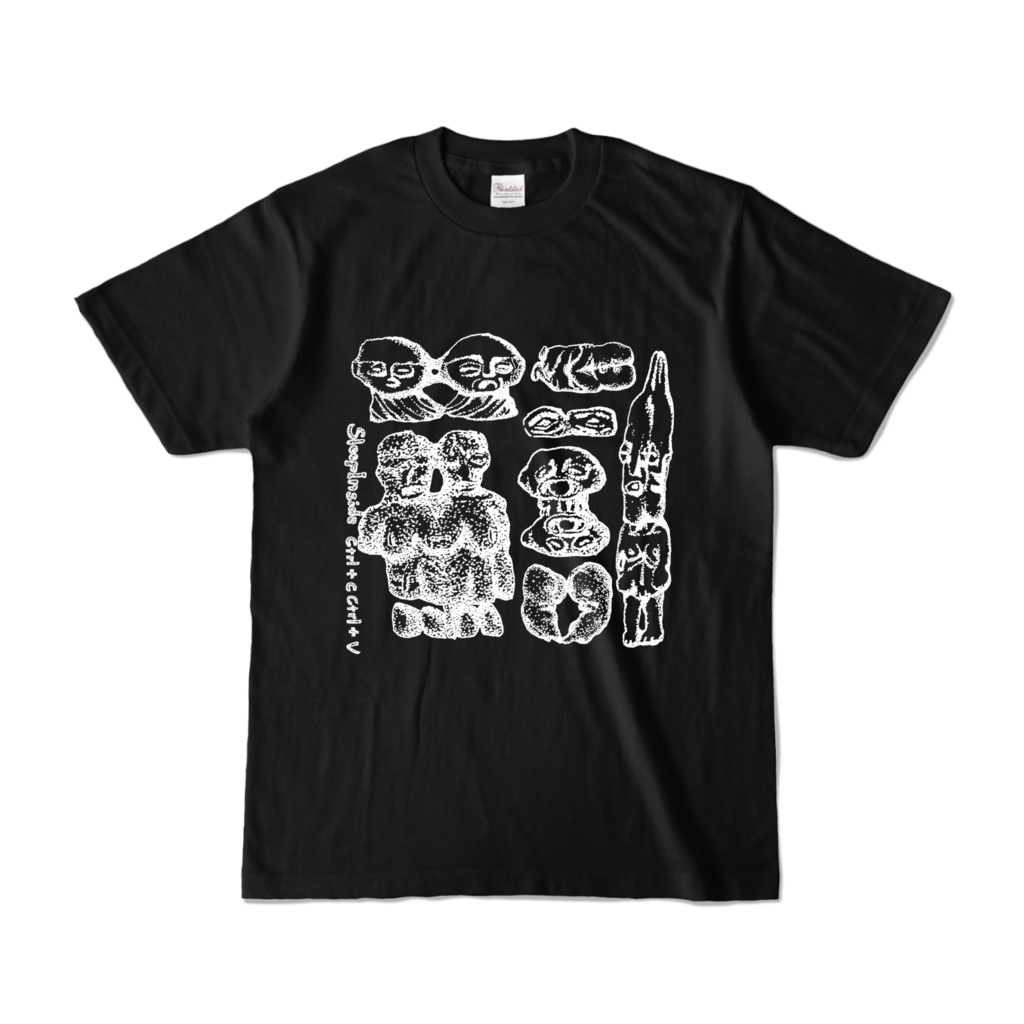 「Ctrl + C & Ctrl + V」Tシャツ黒