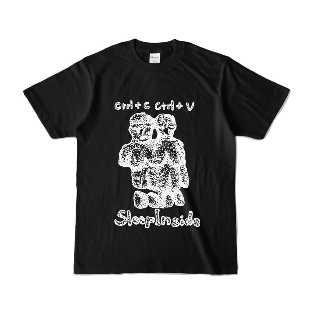 「Ctrl + C & Ctrl + V」二人組黒Tシャツ