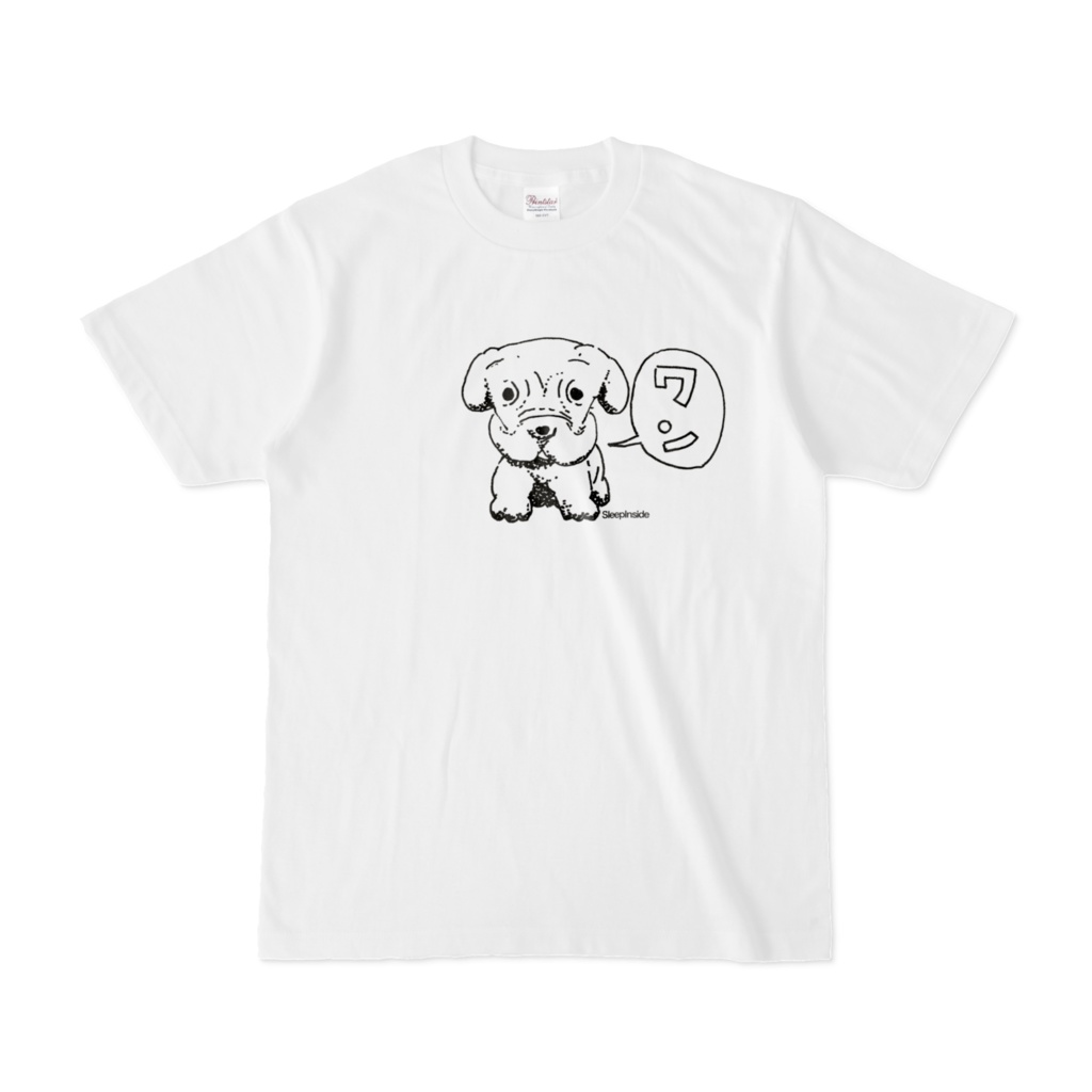 SleepInsideドッグTシャツ「ワン」