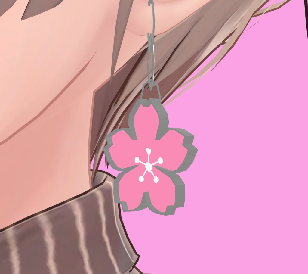 桜イヤリング