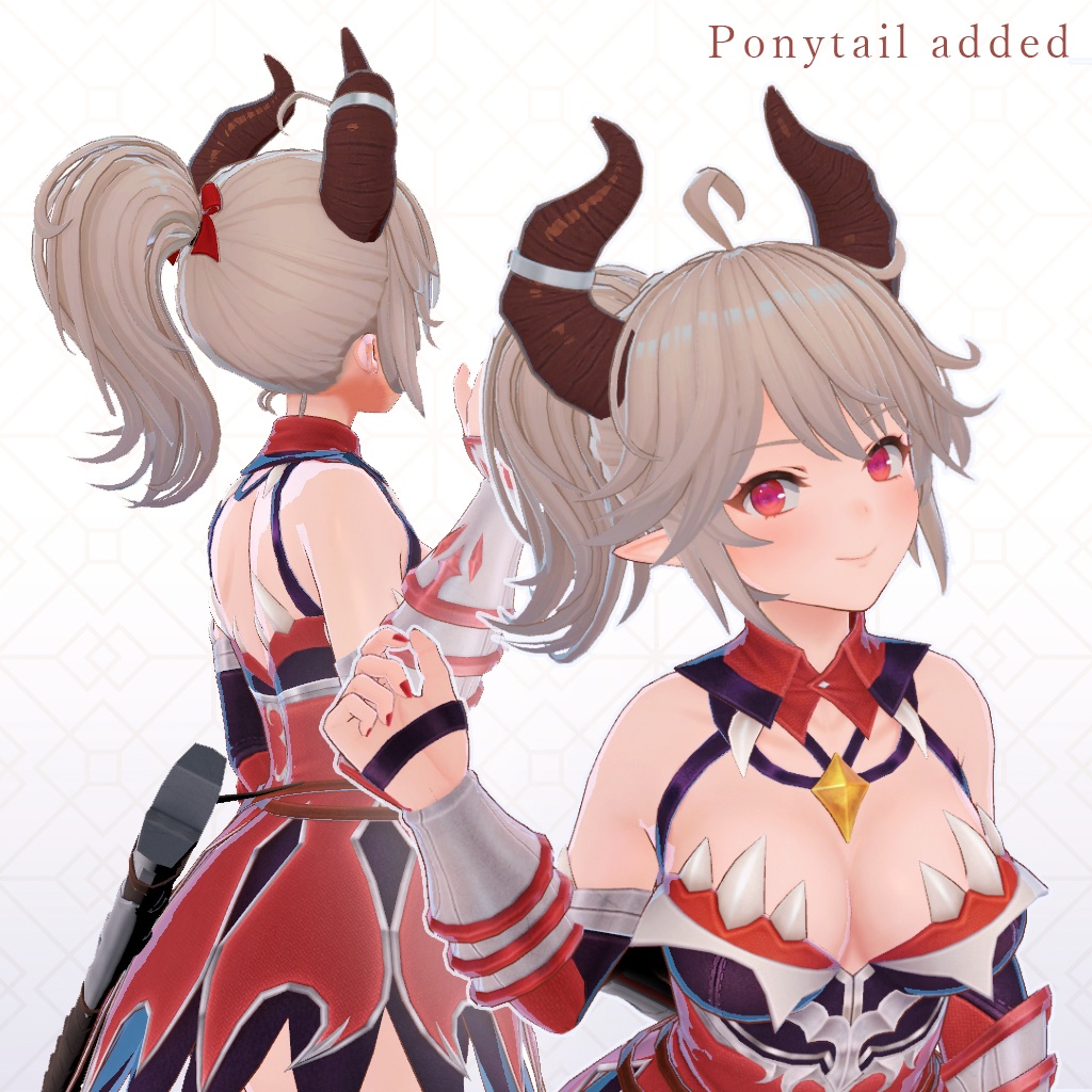 【オリジナル3Dモデル】 ドラゴニュート・シェンナ