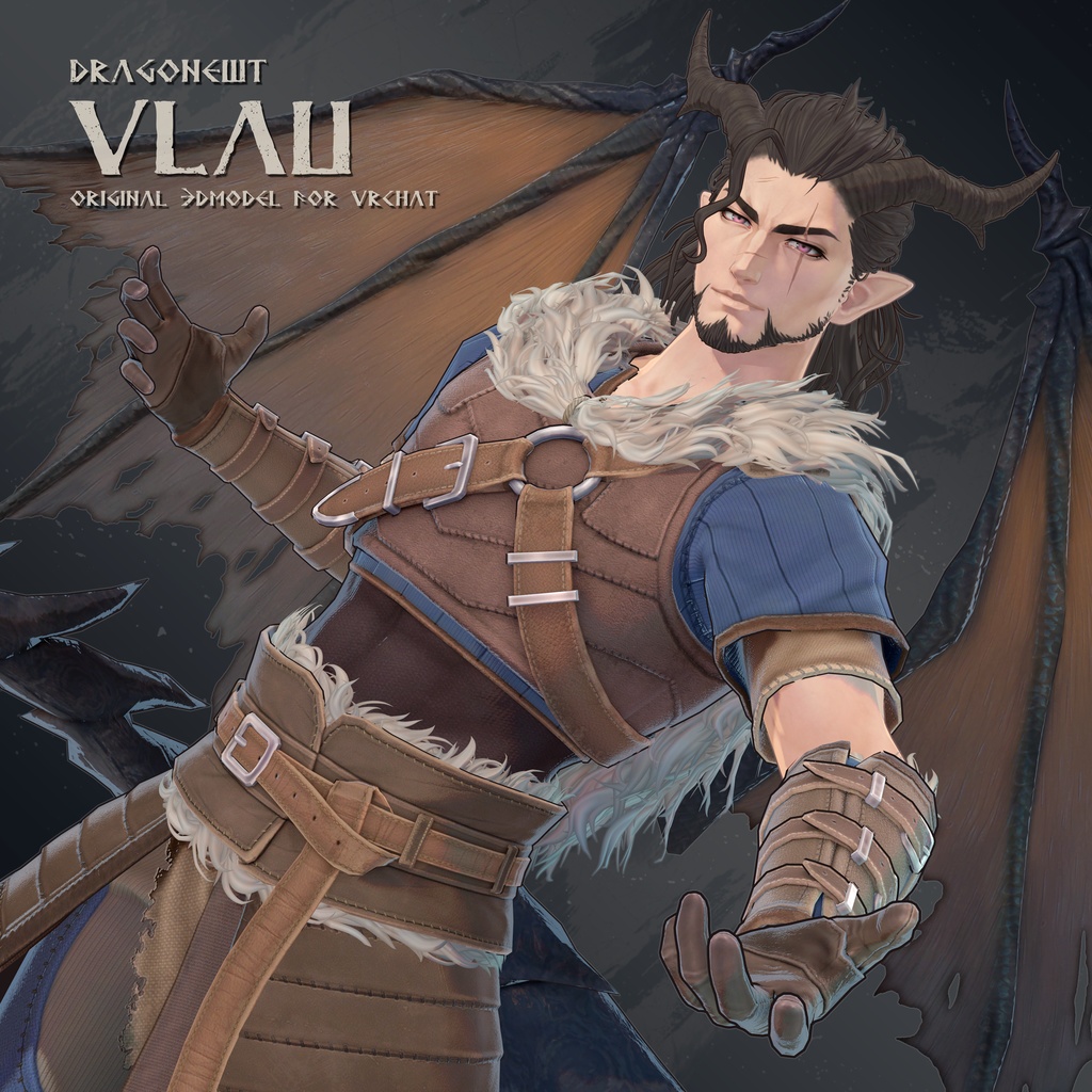 【オリジナル3Dモデル】 ドラゴニュート・ヴラウ