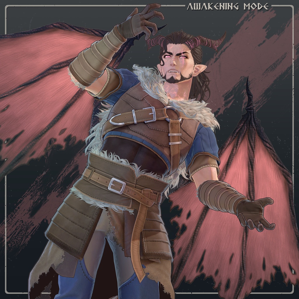 【オリジナル3Dモデル】 ドラゴニュート・ヴラウ