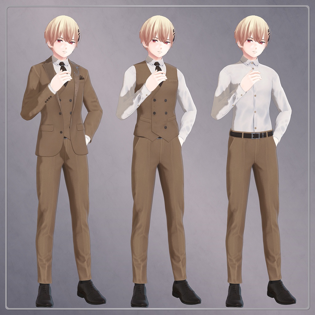 オリジナル3D衣装「ピークドラペルスーツ」