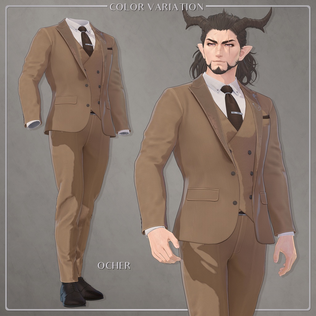 オリジナル3D衣装「ピークドラペルスーツ」