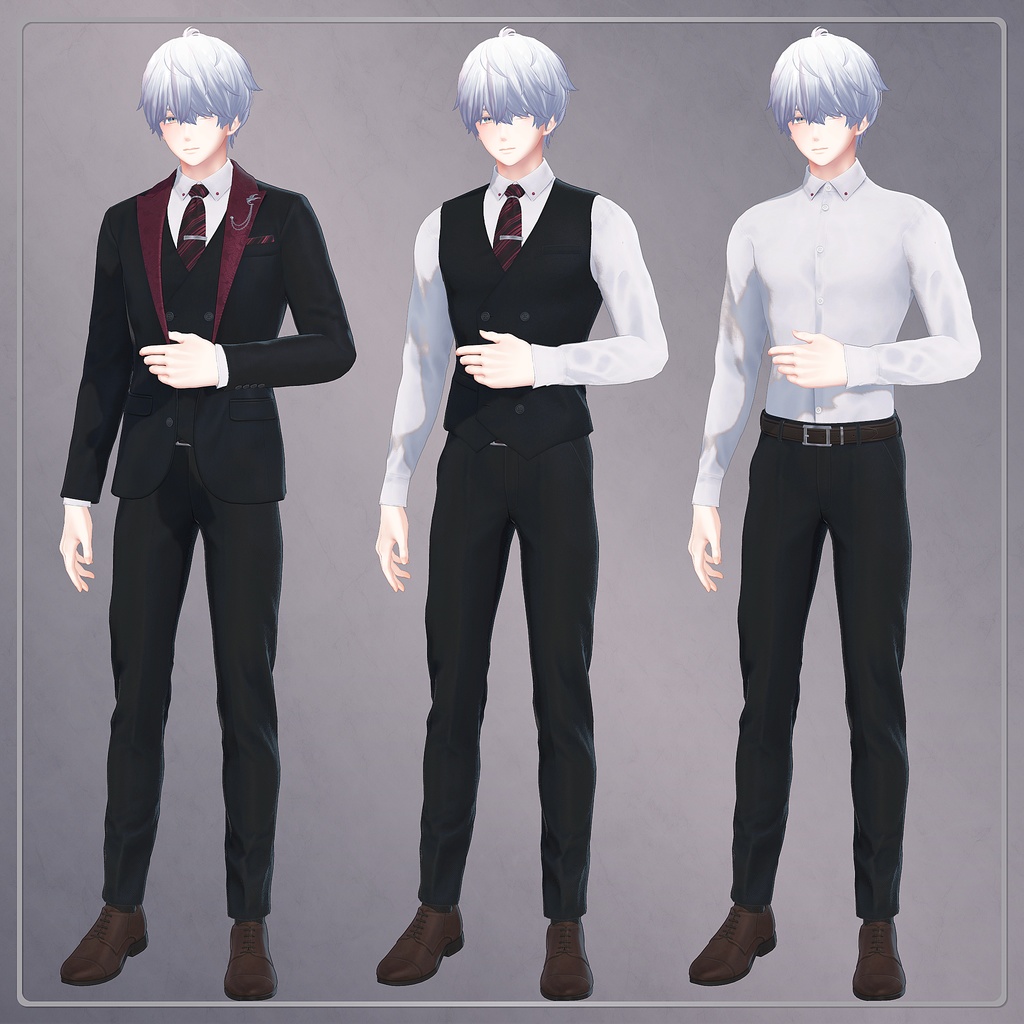 オリジナル3D衣装「ピークドラペルスーツ」