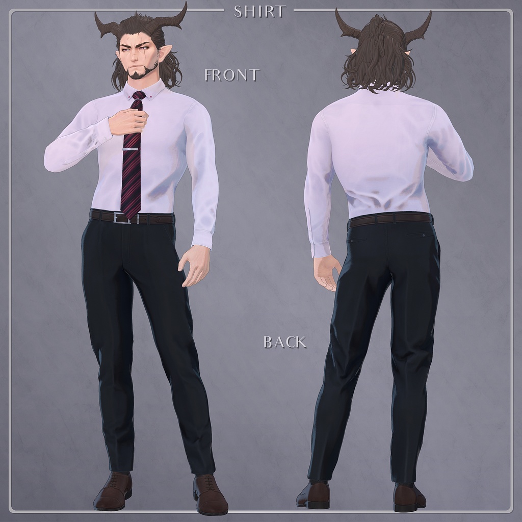 オリジナル3D衣装「ピークドラペルスーツ」