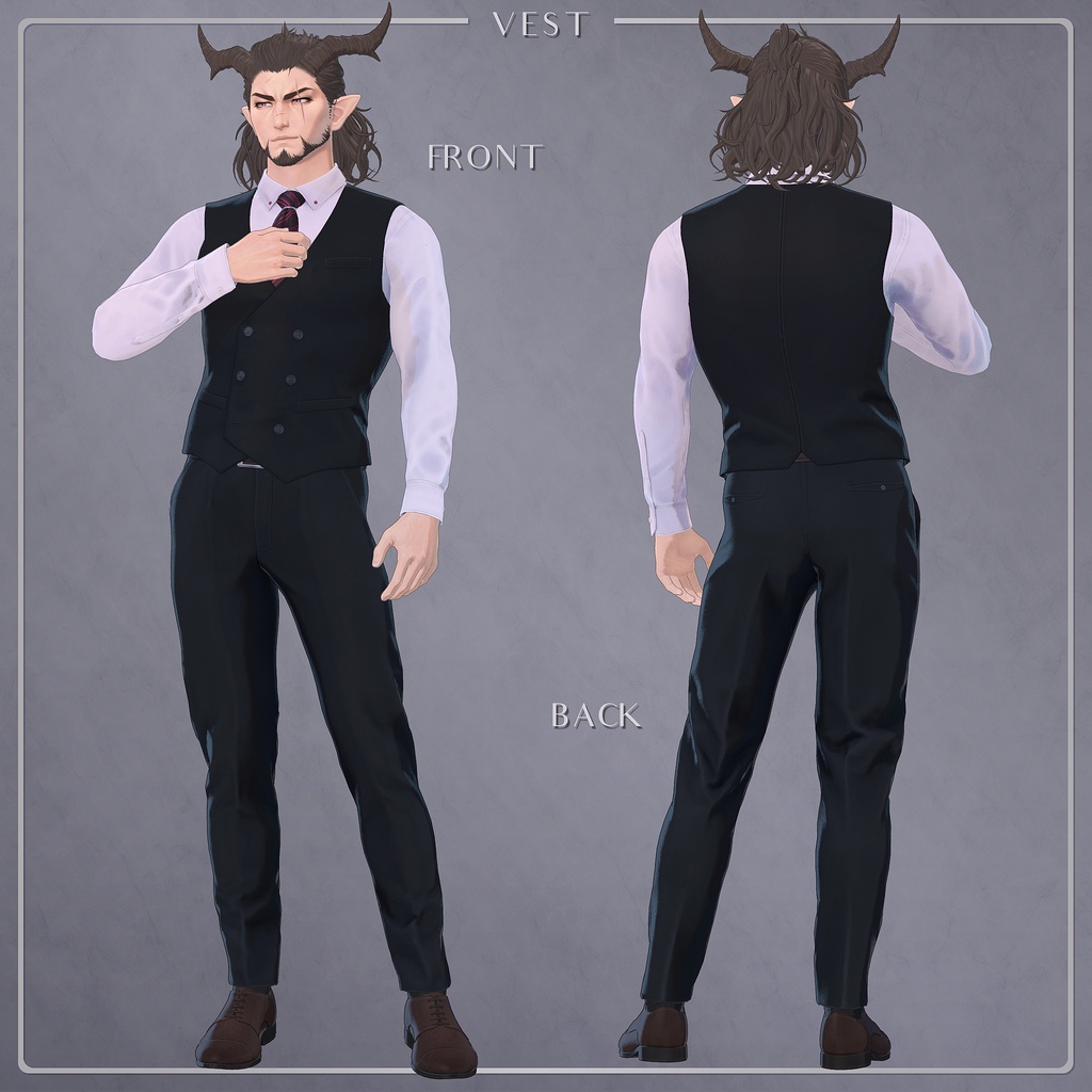 オリジナル3D衣装「ピークドラペルスーツ」