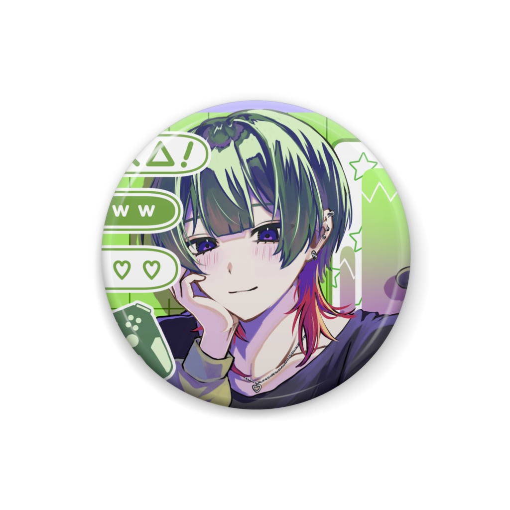 如月らき　缶バッチ