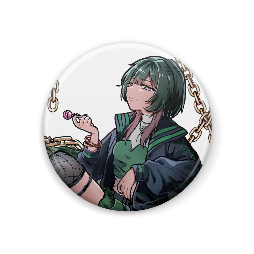 如月らき　缶バッチ