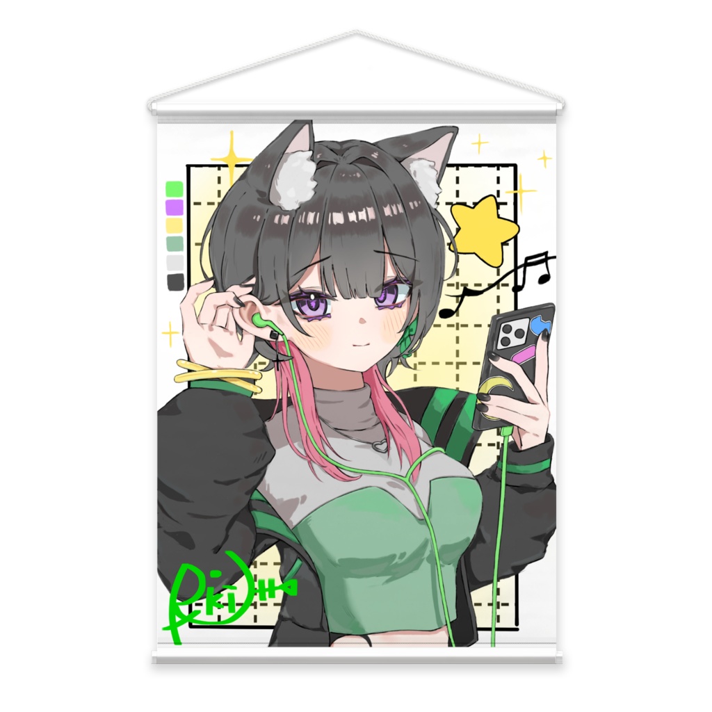 ごきげんらきちゃん　B2タペストリー