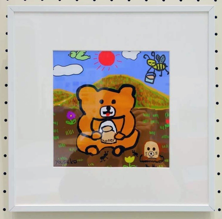 複製原画 ハチミツ好きなクマくん 作者yasuko 送料込 - Cherish