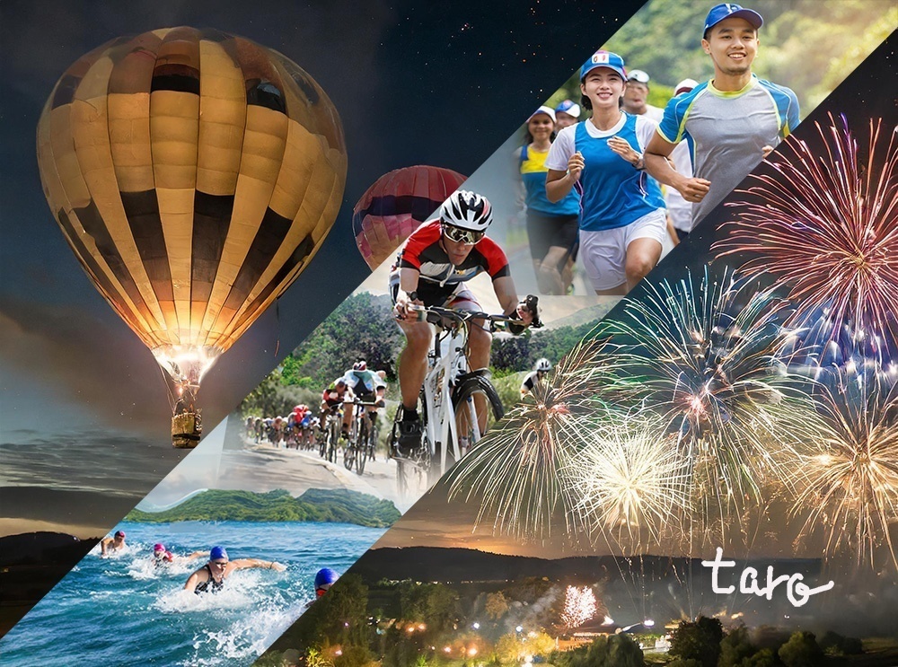 複製原画　花火・気球・トライアスロン　作者Taro　送料込