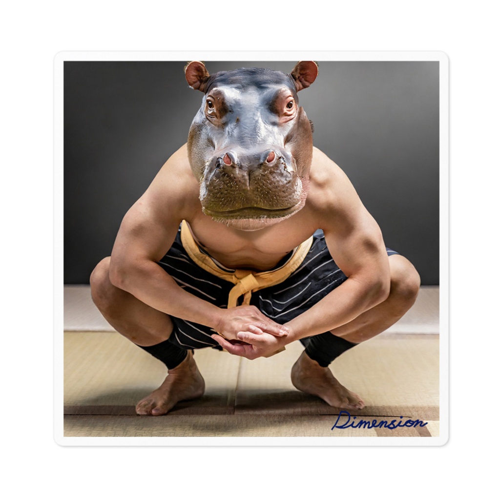 ステッカー「力士」