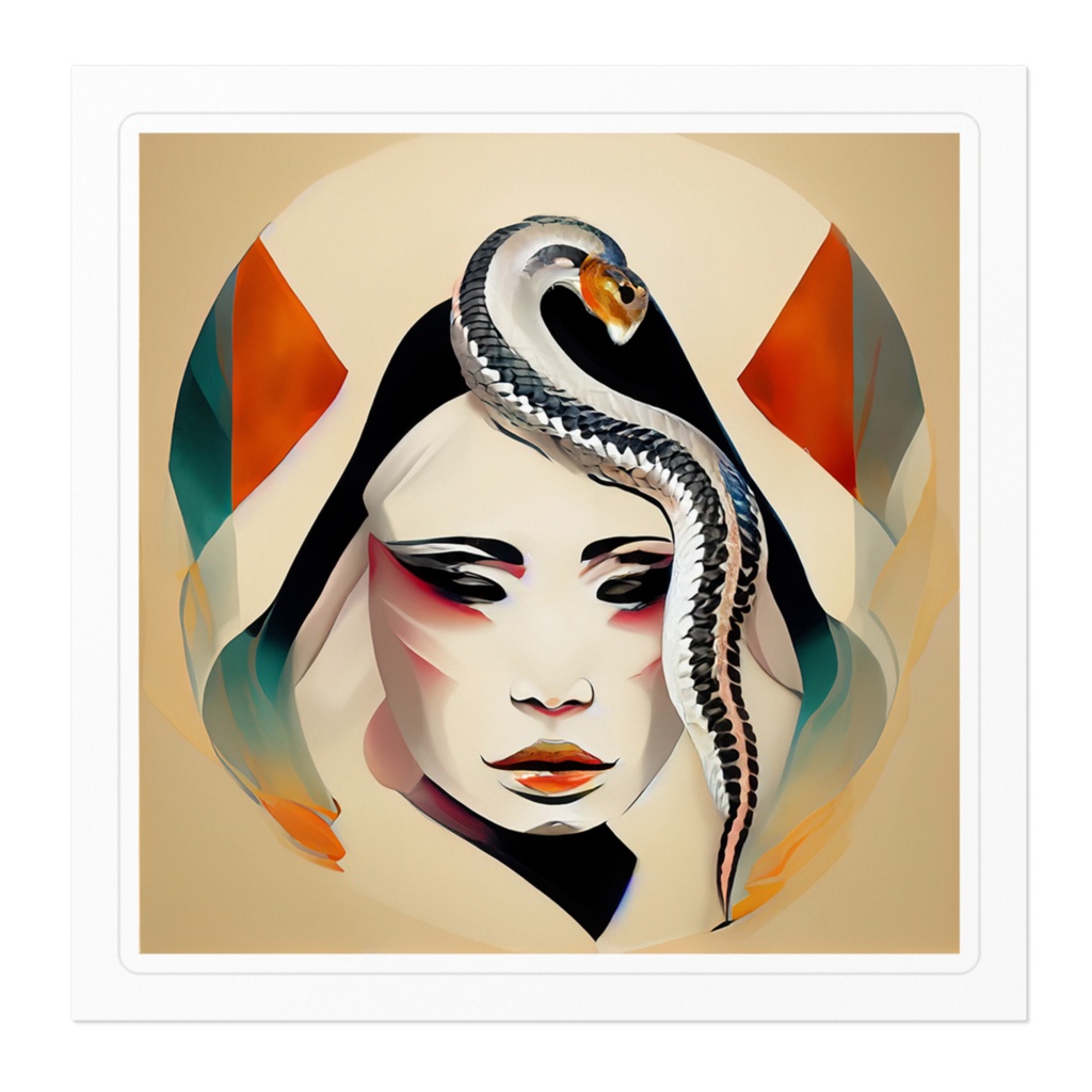 ステッカー「蛇女」