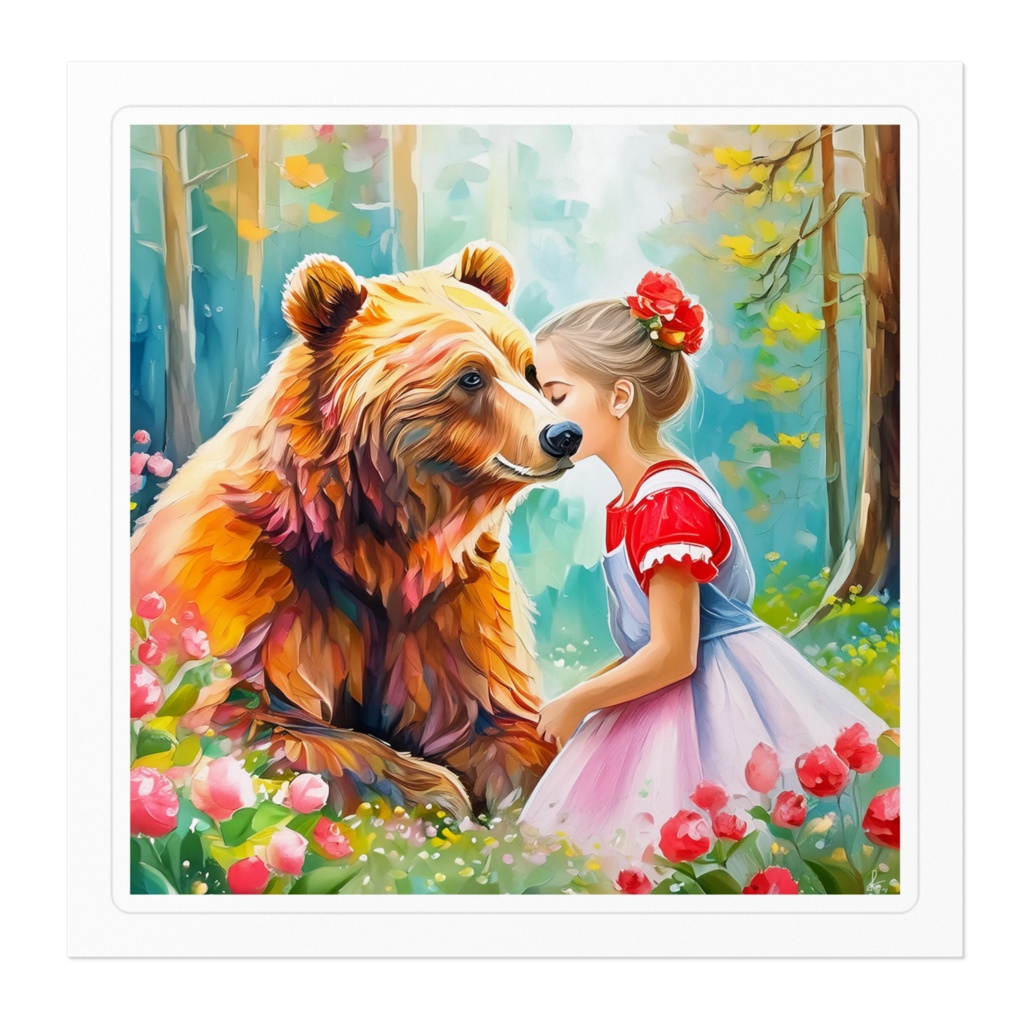 ステッカー「ずっと一緒」