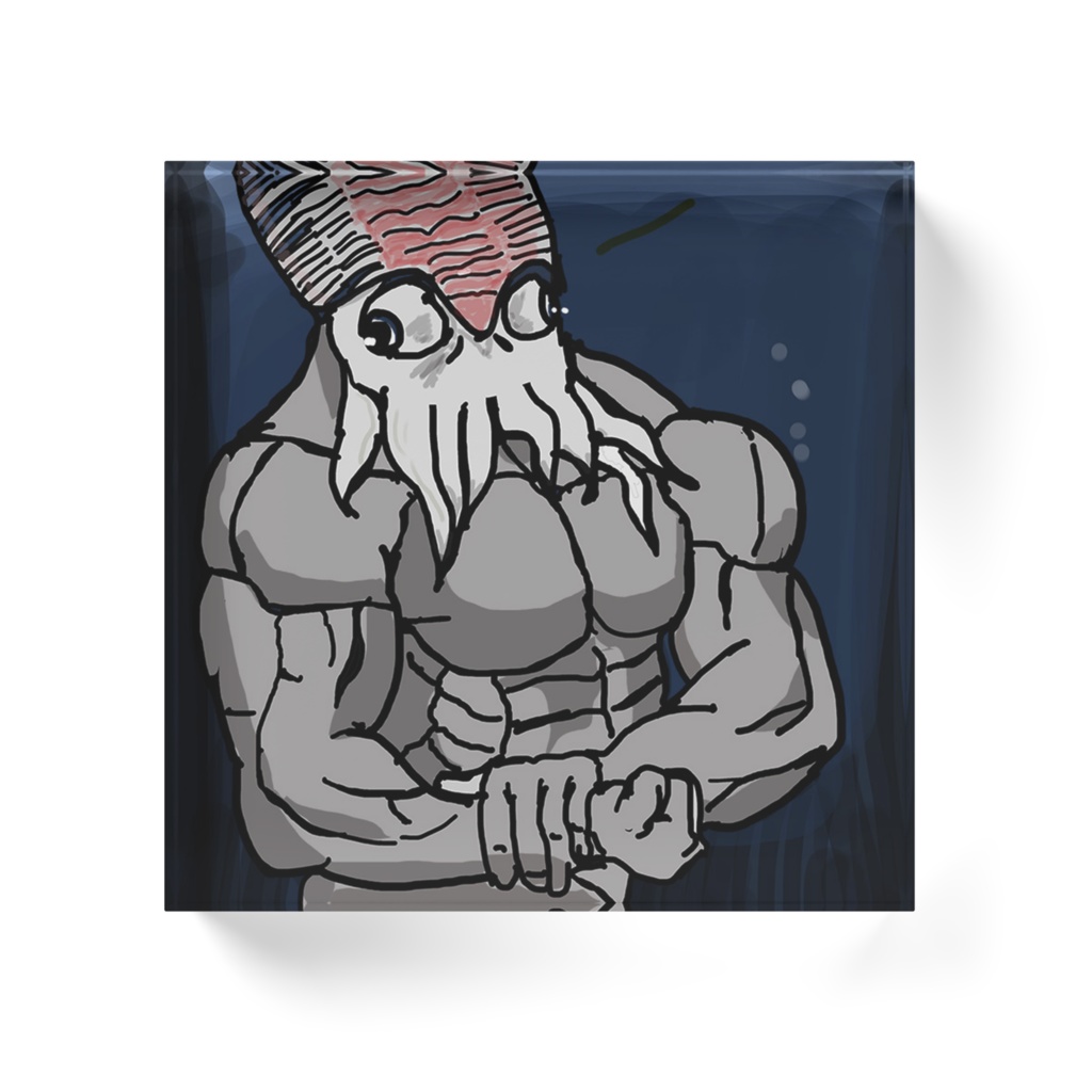 アクリルブロック「深海の黒光り」