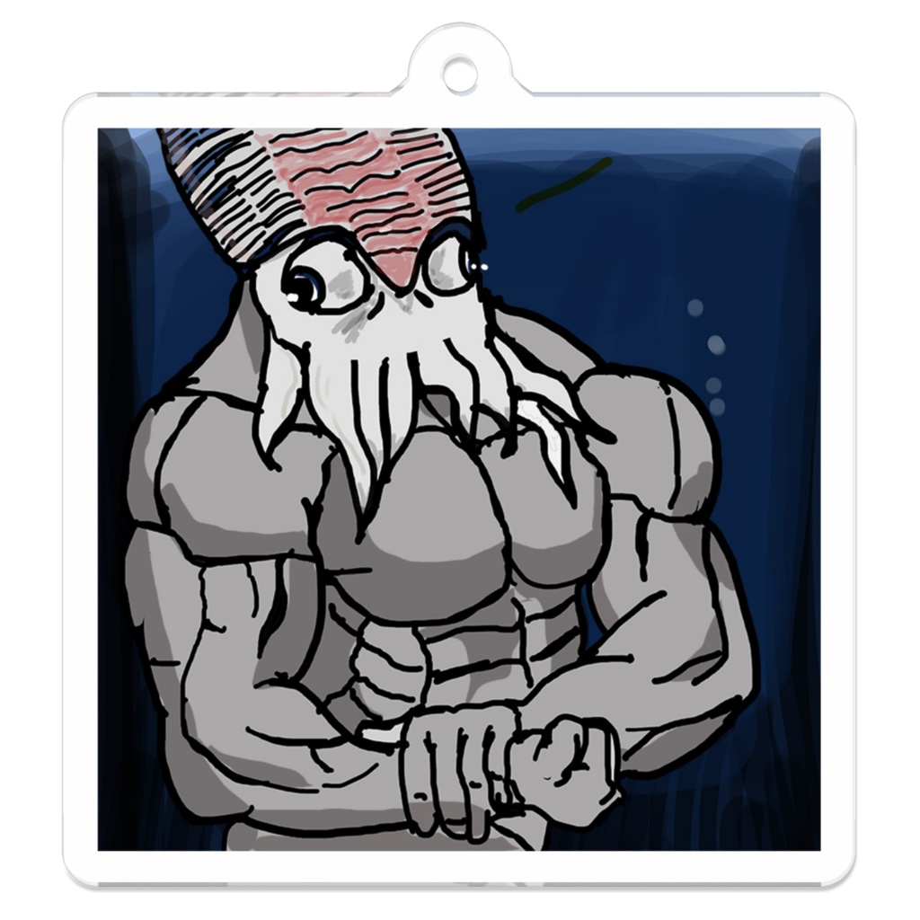 アクリルキーホルダー「深海の黒光り」