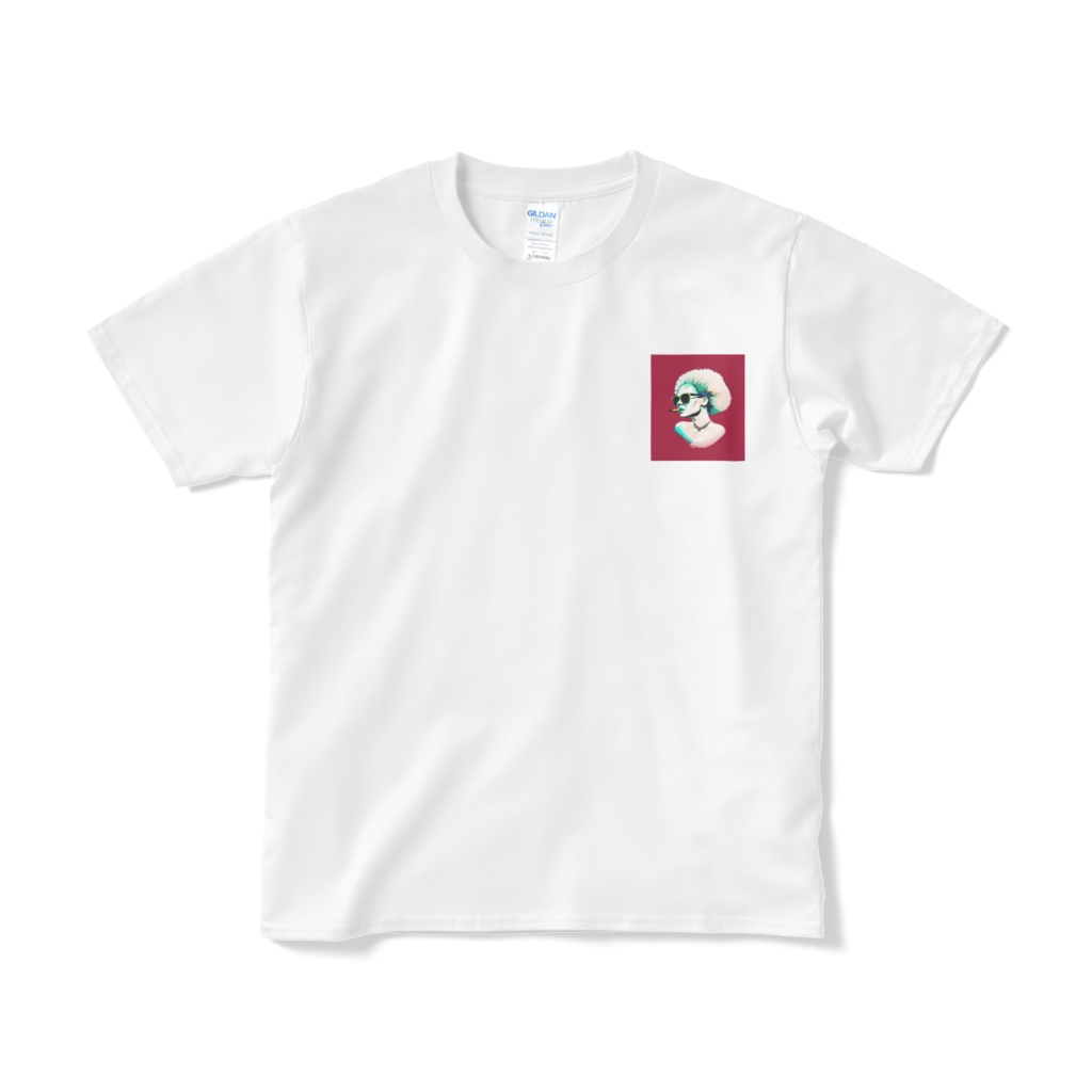 ワンポイントTシャツ「葉巻を吸う女」