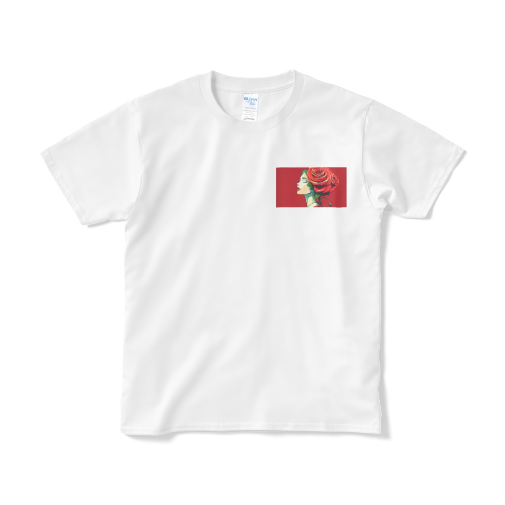 ワンポイントTシャツ「Rose」