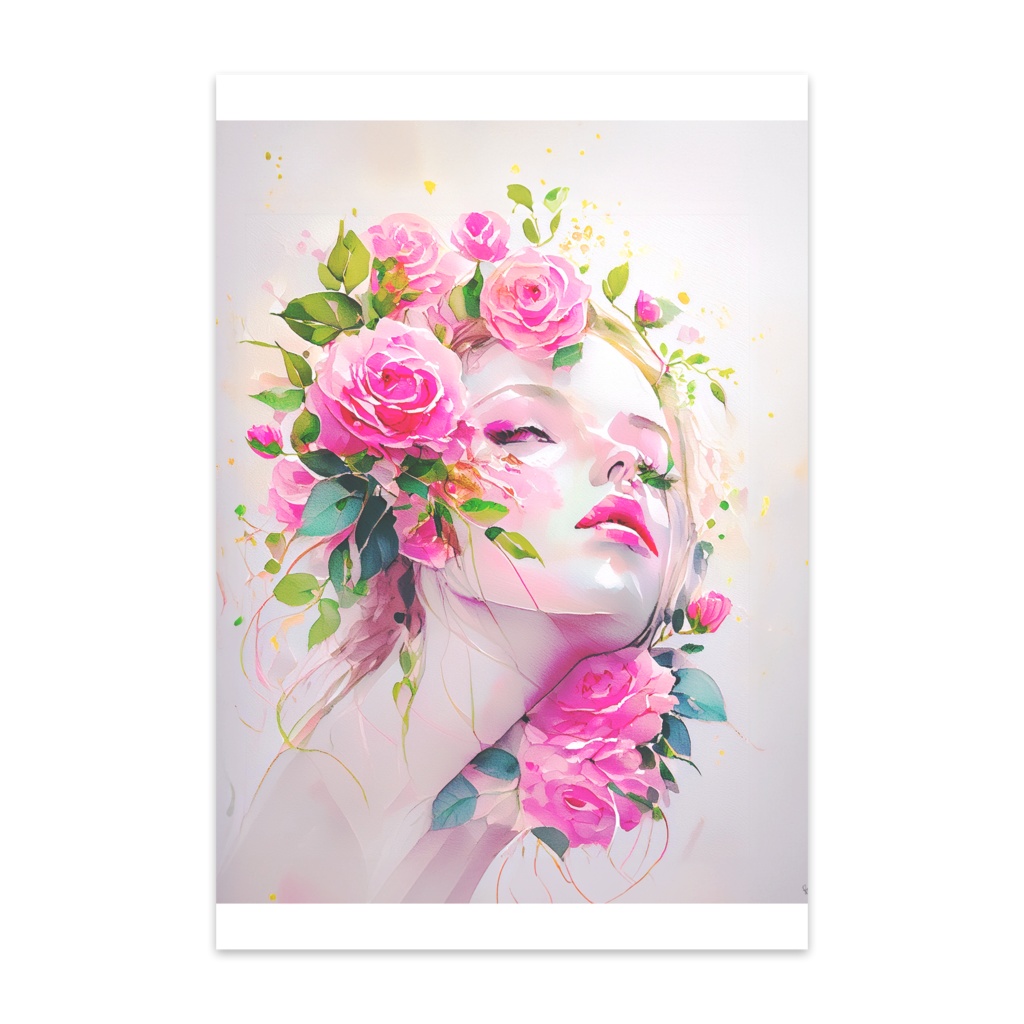 ポストカード「Pink Rose」