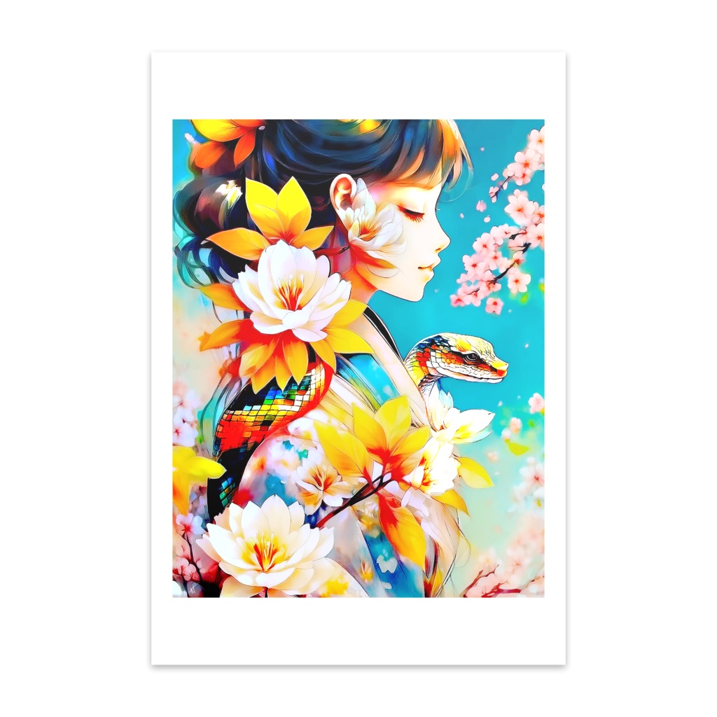 ポストカード「花蛇」