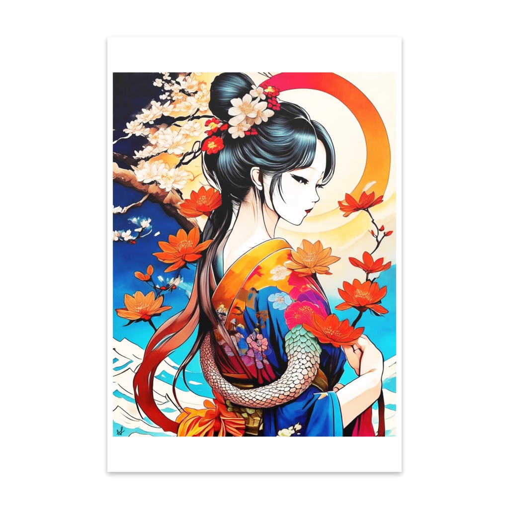 ポストカード「和蛇」