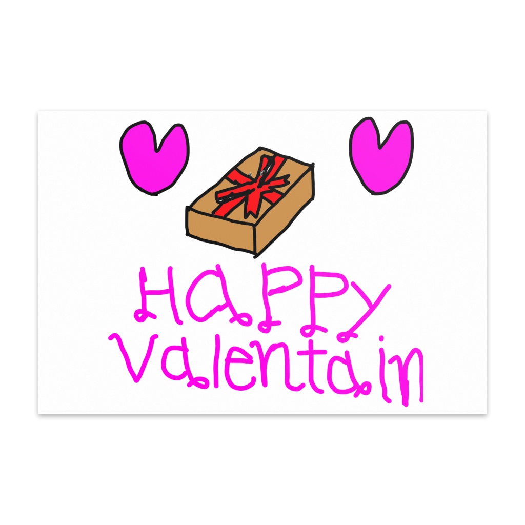 ポストカード「～愛をこめて～HAPPY VALENTINE」