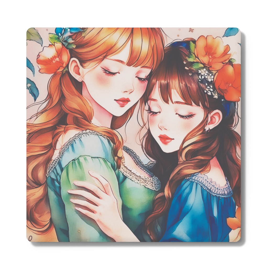 コースター「Orange Flower」